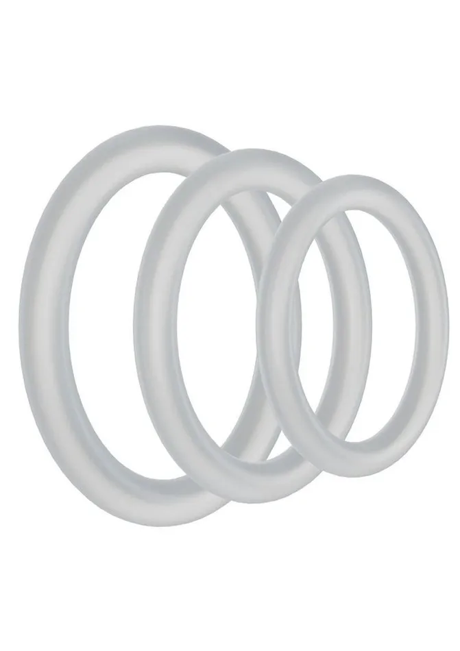 Male Sex Toys Rock Solid TriPack Silicone Gasket Cock Ring Rock Solid