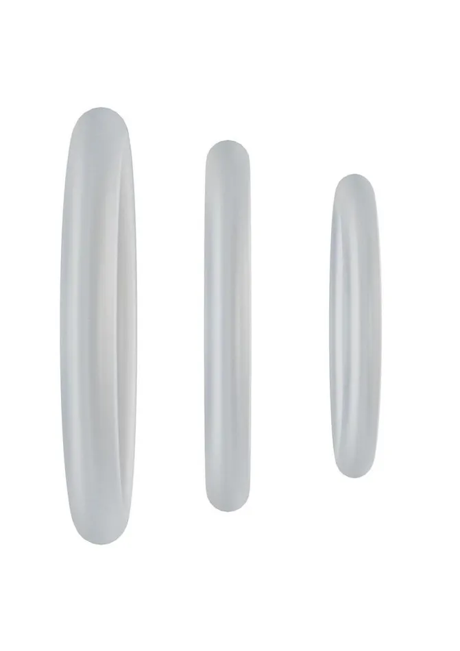 Male Sex Toys Rock Solid TriPack Silicone Gasket Cock Ring Rock Solid