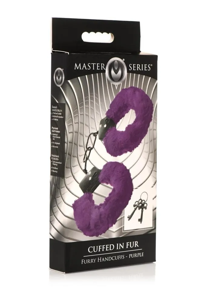 Master Series Cuffed In Fur Furry Handcuffs Master Series Male Sex Toys