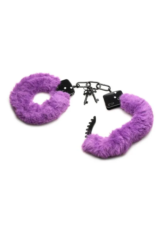 Master Series Cuffed In Fur Furry Handcuffs Master Series Male Sex Toys