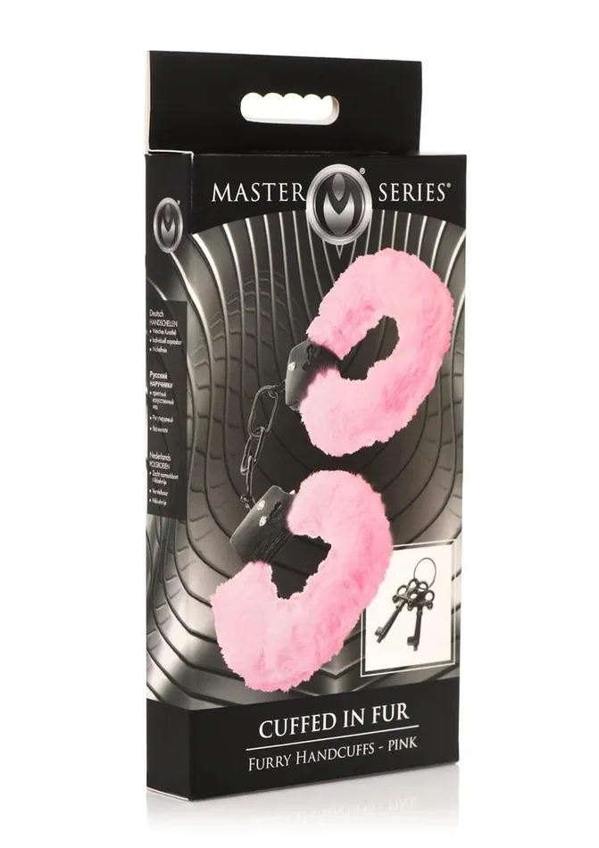 Master Series Cuffed In Fur Furry Handcuffs Master Series Male Sex Toys
