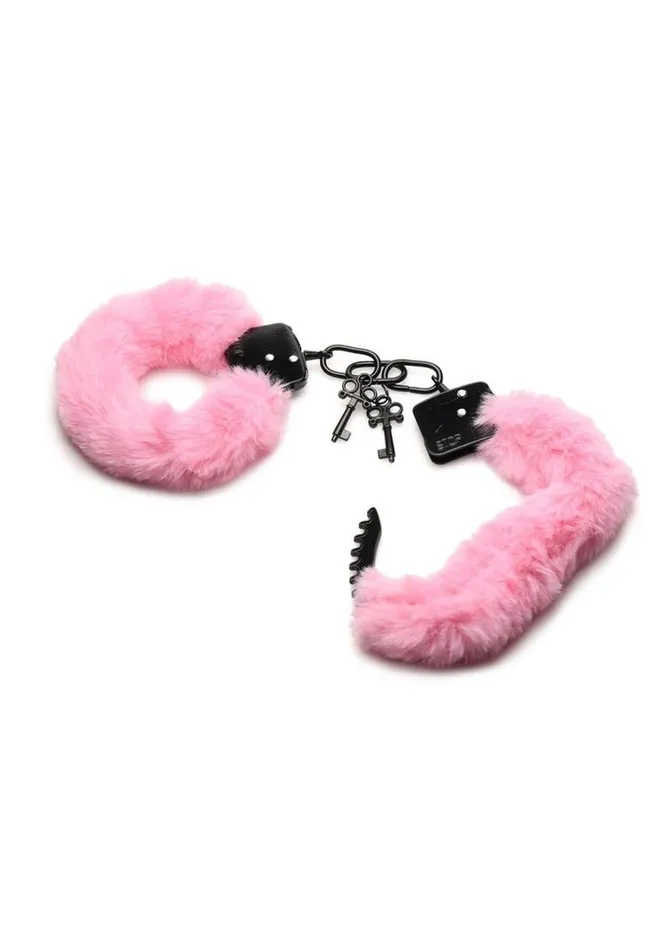 Master Series Cuffed In Fur Furry Handcuffs Master Series Male Sex Toys