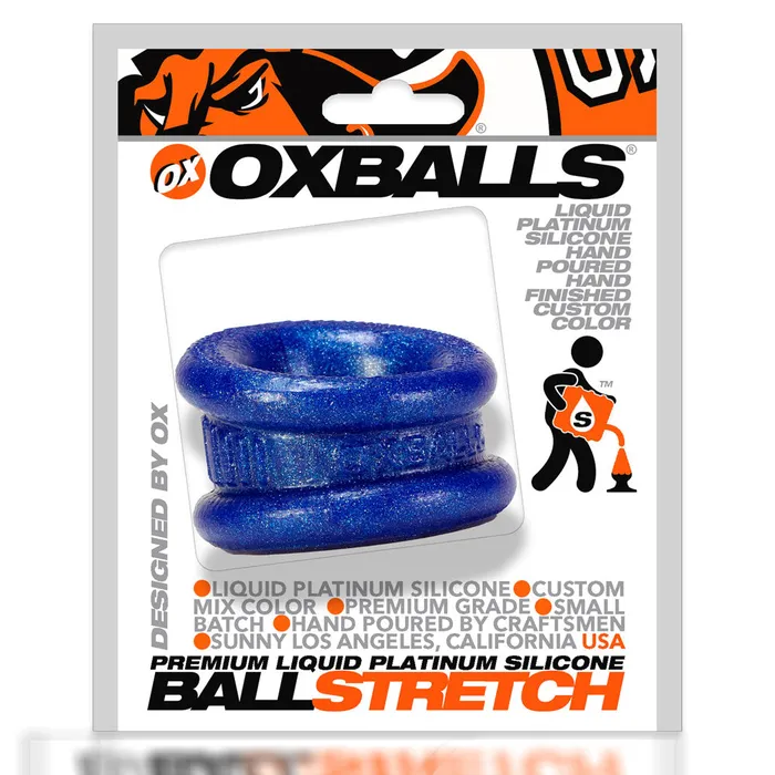Neo 125 Inch Short Ball Stretcher Squishy Silicon Blue Balls Oxballs Dildos Neo 125 Inch Short Ball Stretcher Squishy Silicon Blue Balls Oxballs Dildos