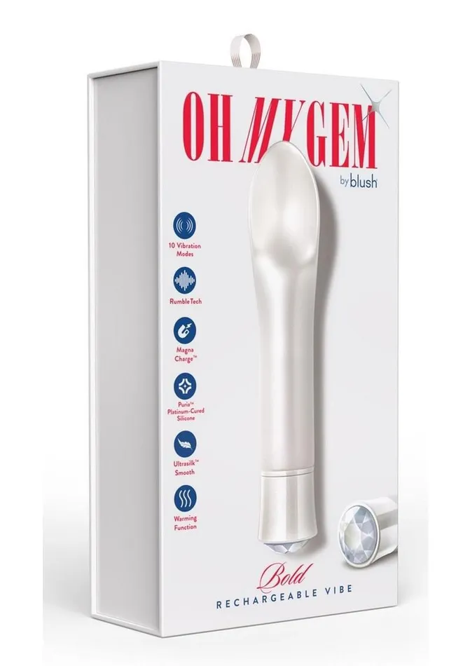 Oh My Gem Female Sex Toys Oh My Gem Bold Rechargeable Silicone Vibrator