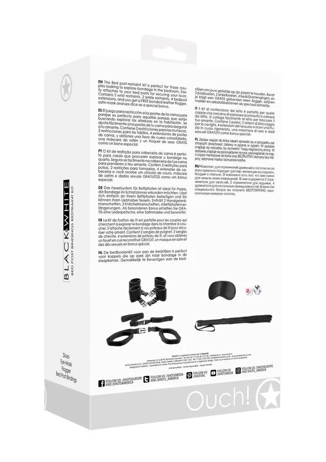 Ouch Couples Ouch Bed Post Bindings Restraint Kit