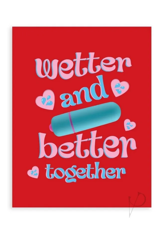 Rock Candy Toys Vibrators Naughtyvibes Wetter and Better Together Greeting Card
