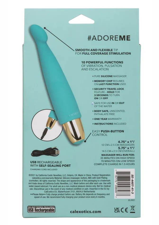Slay Female Sex Toys Slay Adoreme Rechargeable Silicone Massager