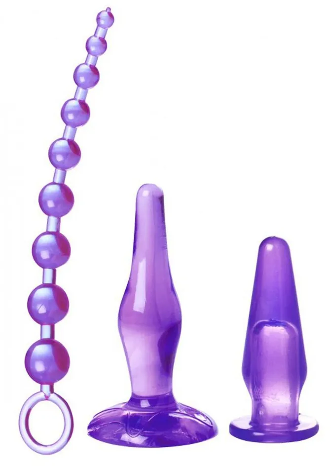 Trinity Vibes Trinity Vibes Amethyst Adventure 3 Piece Anal Toy Kit Male Sex Toys Trinity Vibes Trinity Vibes Amethyst Adventure 3 Piece Anal Toy Kit Male Sex Toys