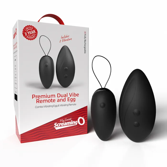 Vibrators Premium Dual Vibe Remote and Egg Screamingo