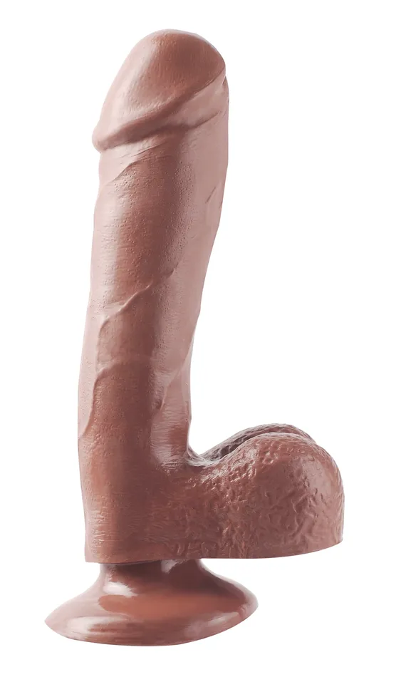 Basix Rubber Works 75 Inch Dong With Suction Cup Brown Pipedream Dildos