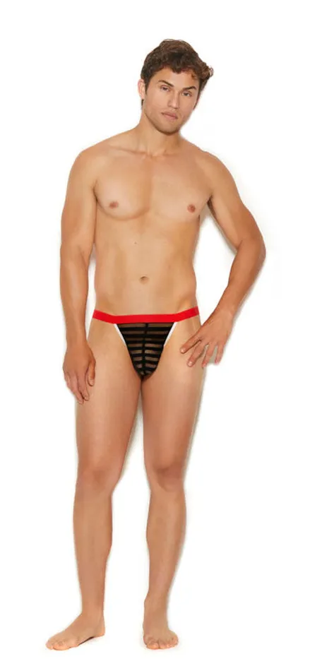 Bodystockings Playsuits 2024 Holiday Sale Mens Striped Mesh GString Pouch One Size Black Bodystockings Playsuits 2024 Holiday Sale Mens Striped Mesh GString Pouch One Size Black