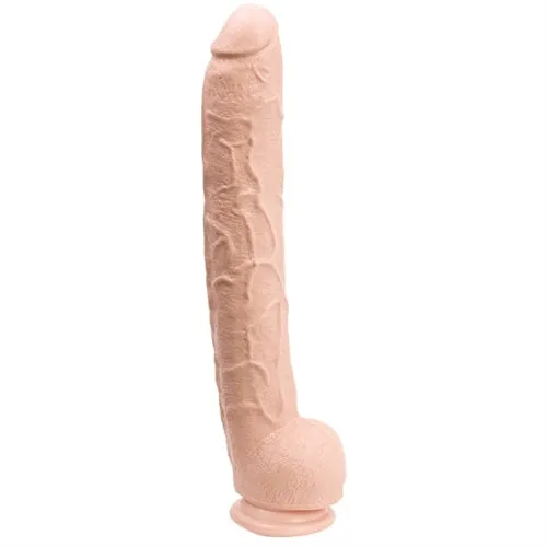 Dick Rambone Cock 17 Inch White Doc Johnson Dildos