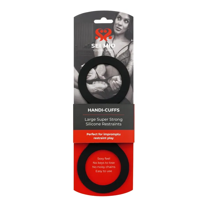 Female Sex Toys HandiCuffs Large Super Strong Silicone Restraints SEI MIO
