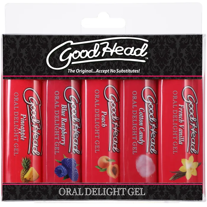Goodhead Oral Delight Gel 5 Pack 1 Oz Doc Johnson Enhancers