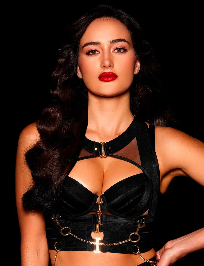 Honey Birdette Anal Kukuro Black Bralette