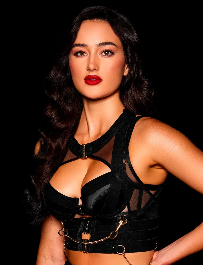 Honey Birdette Anal Kukuro Black Bralette