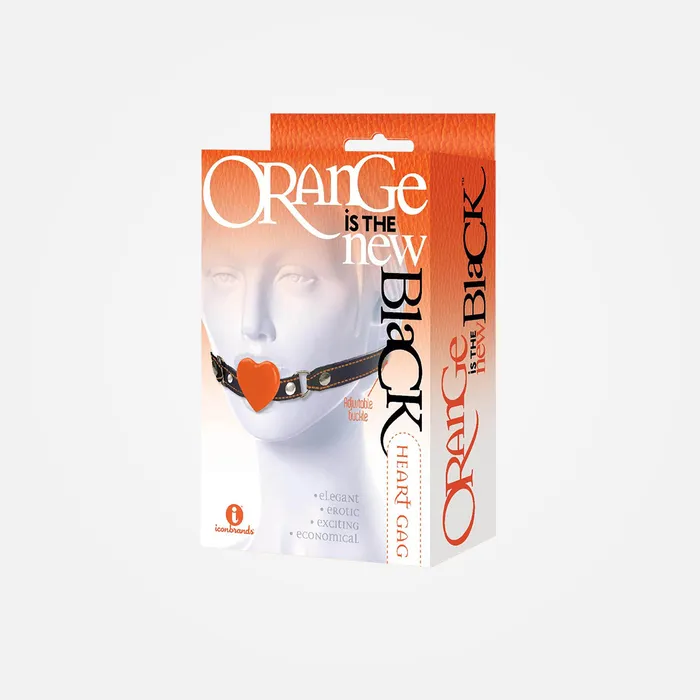 Icon Brands Inc Anal The 9s Orange Is The New Black Heart Gag Mouth Restraint Icon Brands Inc Anal The 9s Orange Is The New Black Heart Gag Mouth Restraint