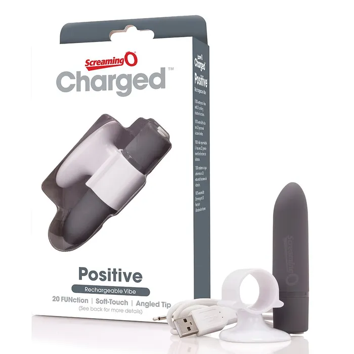 ItsForMyFriend Vibrators Screaming O Charged Positive Vibe Grey