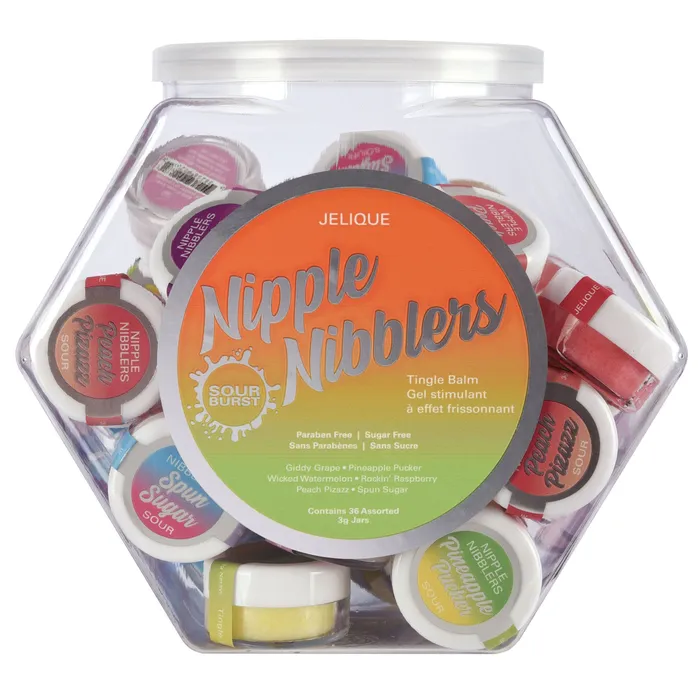 Jelique Products Vibrators Nipple Nibbler Sour Tingle Balm Assorted 36 Pc Bowl 3g Jar Jelique Products Vibrators Nipple Nibbler Sour Tingle Balm Assorted 36 Pc Bowl 3g Jar
