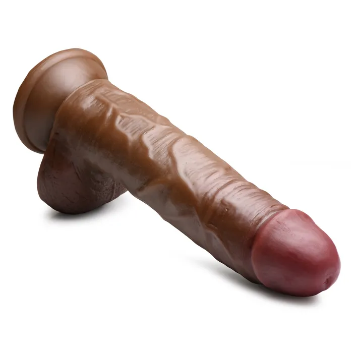 Jock Female Sex Toys JOCK 9 Dildo with Balls Chocolate