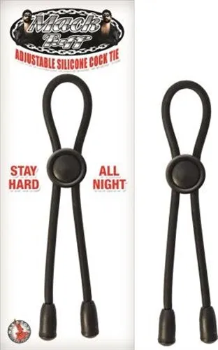 Mack Tuff Adjustable Silicone Cock Tie Black Nasstoys Anal