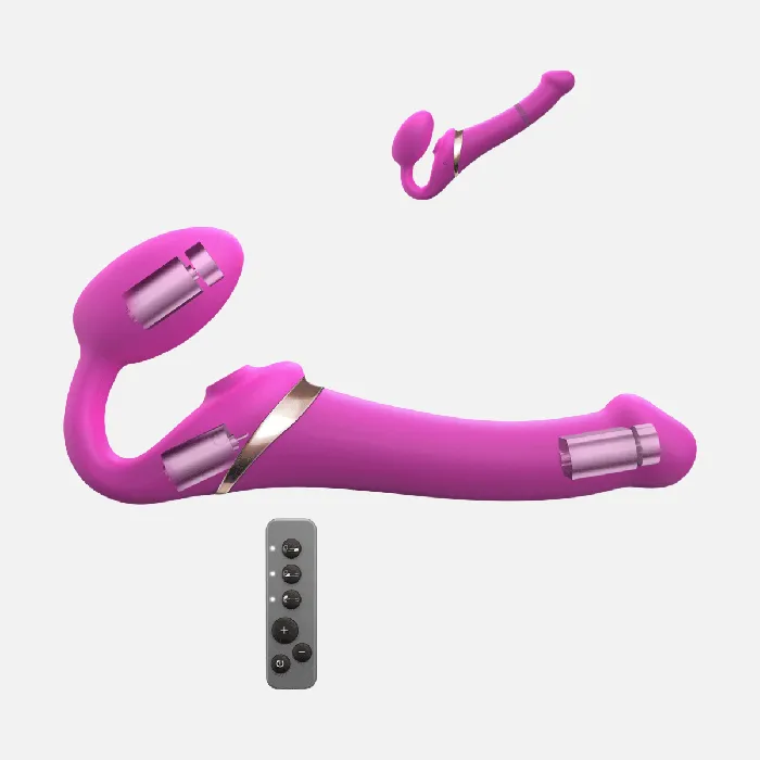 MultiOrgasm Bendable Strap Large On Fuchsia Strap On Me Vibrators MultiOrgasm Bendable Strap Large On Fuchsia Strap On Me Vibrators