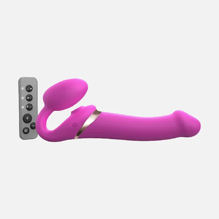 MultiOrgasm Bendable Strap Large On Fuchsia Strap On Me Vibrators MultiOrgasm Bendable Strap Large On Fuchsia Strap On Me Vibrators