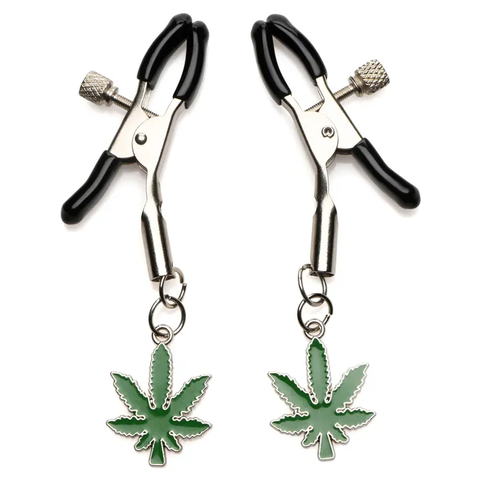 Nipple Clitoral Toys XR Brands Mary Jane Nipple Clamps Green