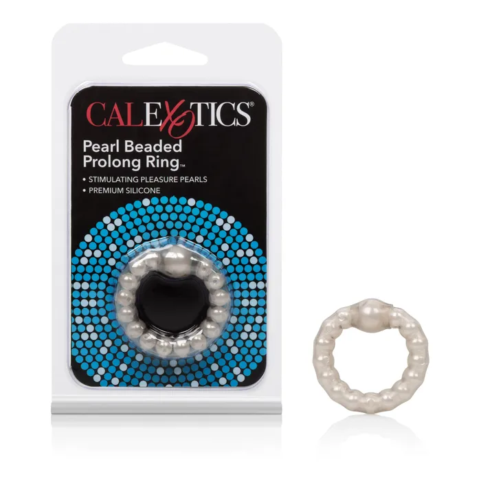 Pearl Beade Prolong Rings Smoke CalExotics Vibrators