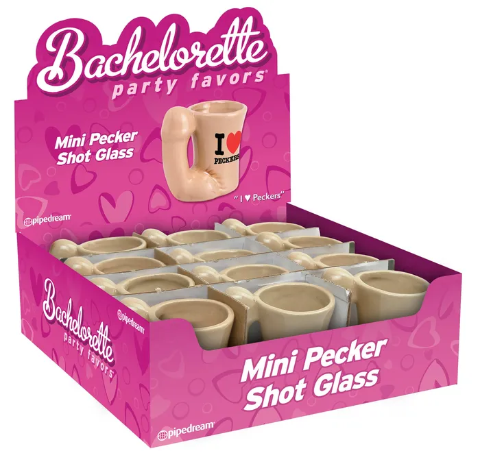 Pipedream Bachelorette Party Favors Mini Pecker Shot Glass Display 12 Piece Female Sex Toys Pipedream Bachelorette Party Favors Mini Pecker Shot Glass Display 12 Piece Female Sex Toys