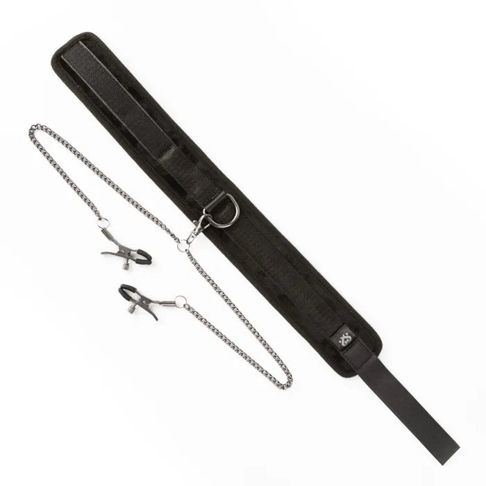 SEI MIO Twin Tweaks Collar and Nipple Clamps Vibrators