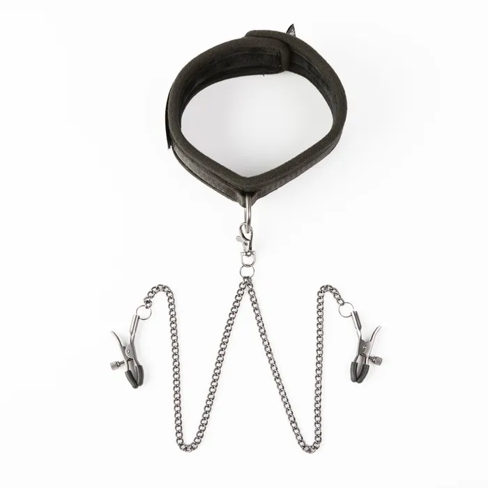 SEI MIO Twin Tweaks Collar and Nipple Clamps Vibrators
