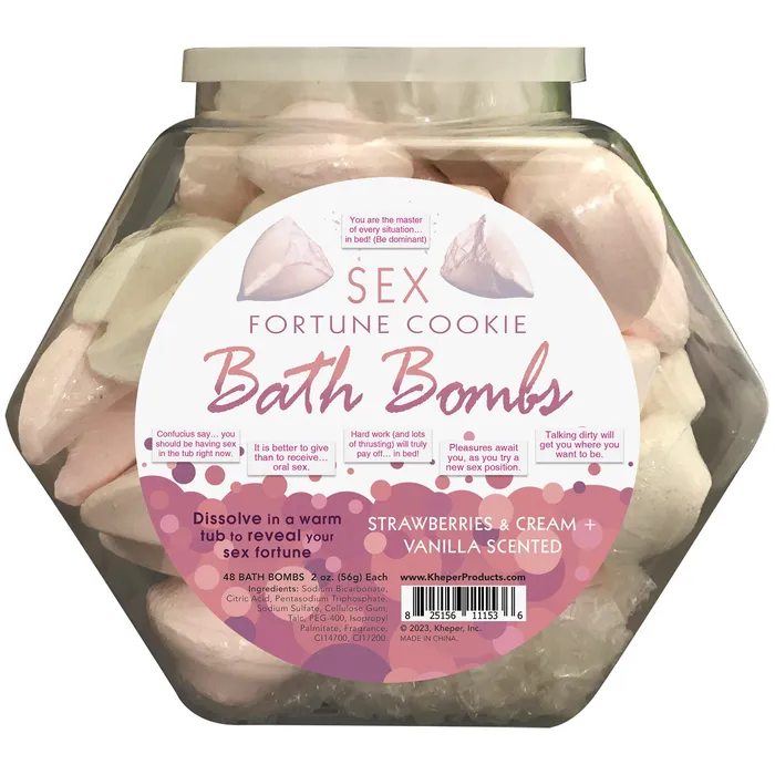 Sex Fortune Cookie Bath Bomb Fishbowl Display of 48 Units Strawberry Cream and Vanilla Kheper Games Dildos Sex Fortune Cookie Bath Bomb Fishbowl Display of 48 Units Strawberry Cream and Vanilla Kheper Games Dildos