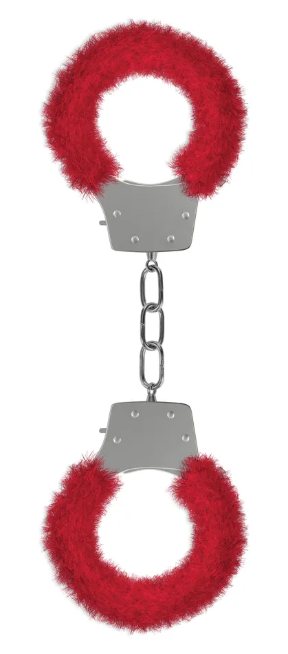 Shots Vibrators Pleasure Handcuffs Furry Red