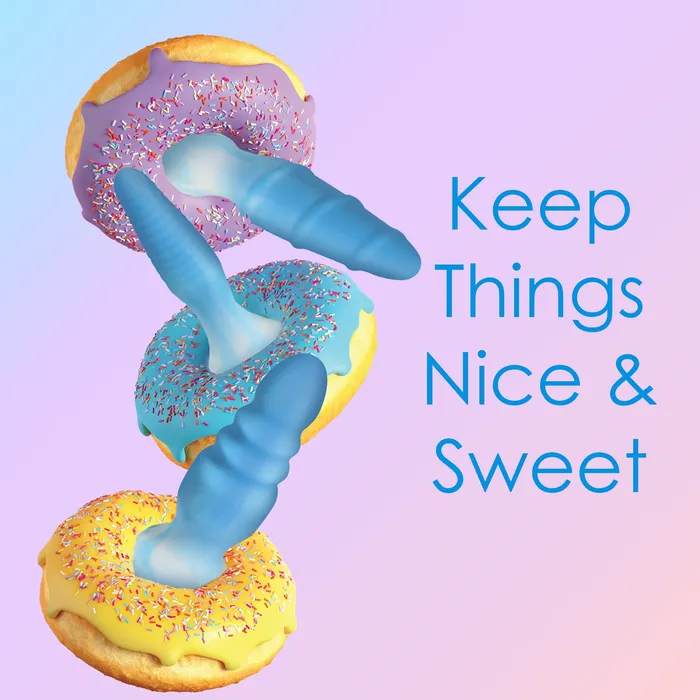 Simply Sweet Silicone Blue Butt Plug Set Simply Sweet Anal