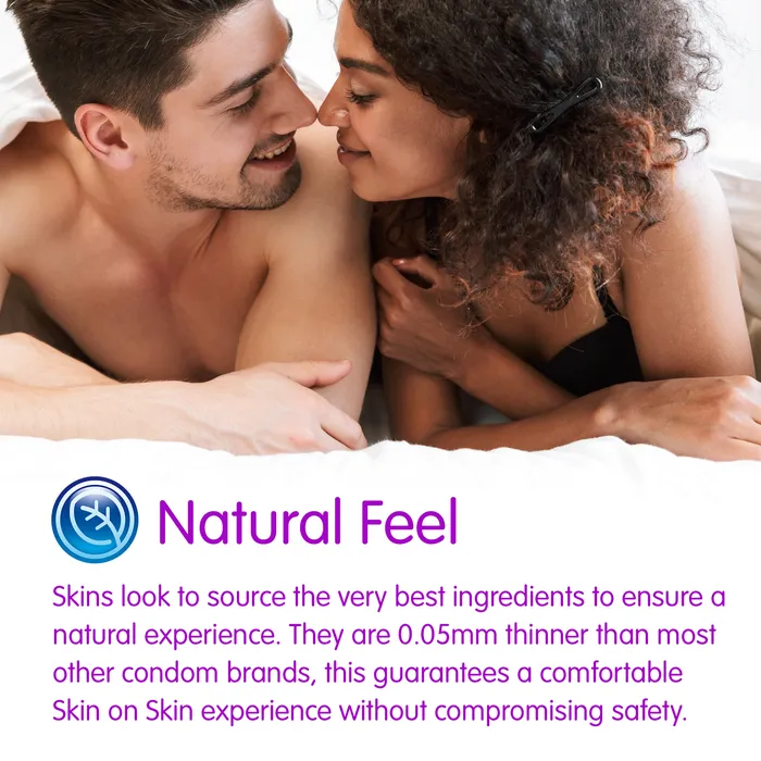 Skins Male Sex Toys Skins Condoms Extra Large 4 Pack