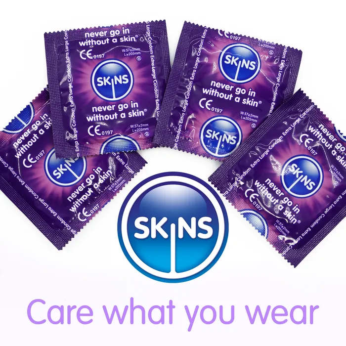 Skins Male Sex Toys Skins Condoms Extra Large 4 Pack
