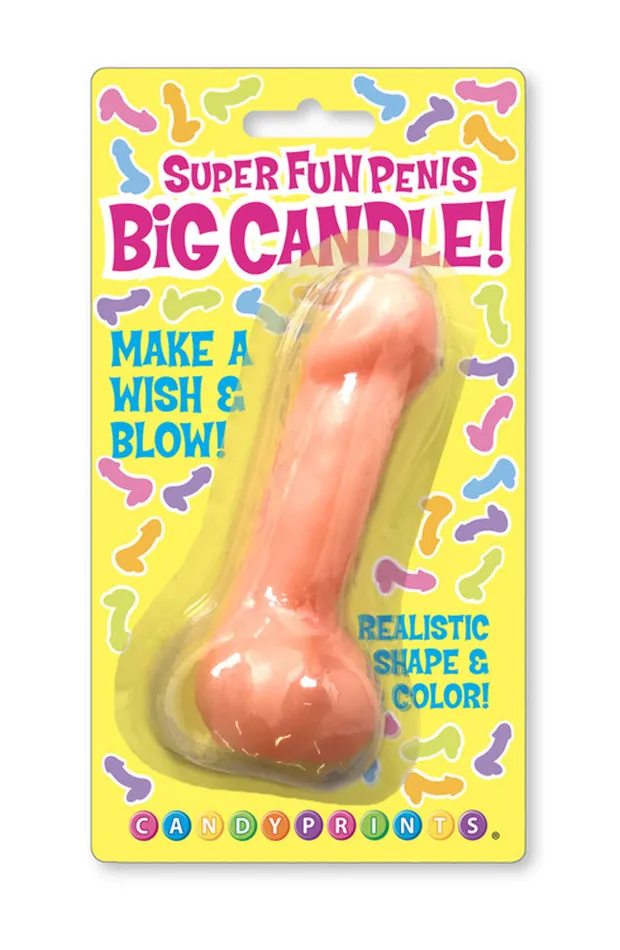 Super Fun Big Penis Candle Pink Little Genie Male Sex Toys