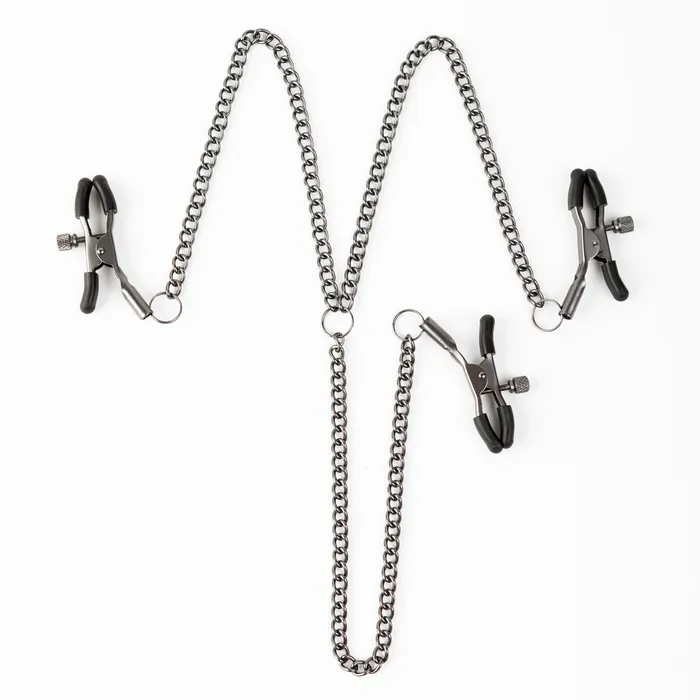Triple Tease Adjustable Nipple Clamps and Clit Clamp SEI MIO Vibrators