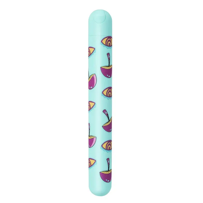 Vibrators Maia Toys Lucy Mushroom Pattern Rechargeable XLong Bullet Blue