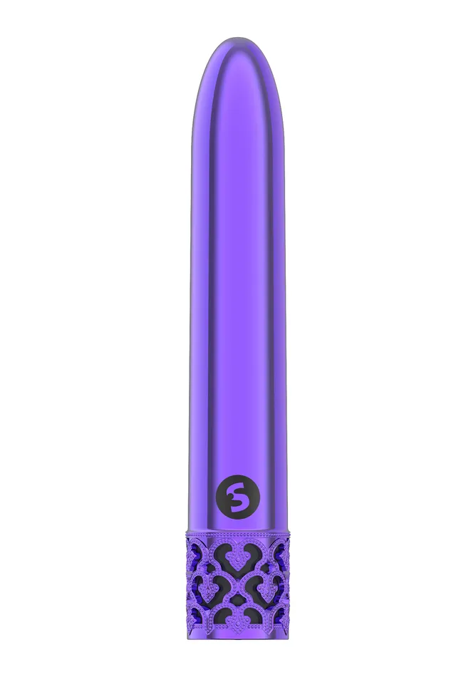 Vibrators Shiny Rechargeable Abs Bullet Purple Shots