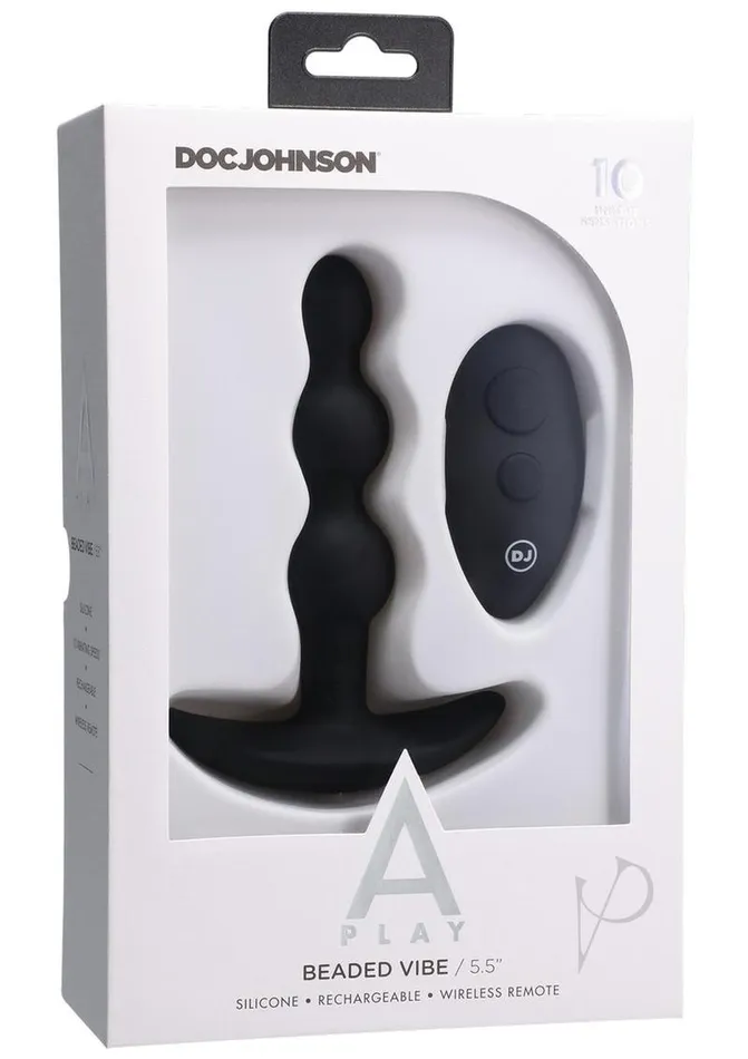 A Play Anal APlay Shaker Rechargeable Silicone Beaded Anal Plug with Remote Control Black A Play Anal APlay Shaker Rechargeable Silicone Beaded Anal Plug with Remote Control Black