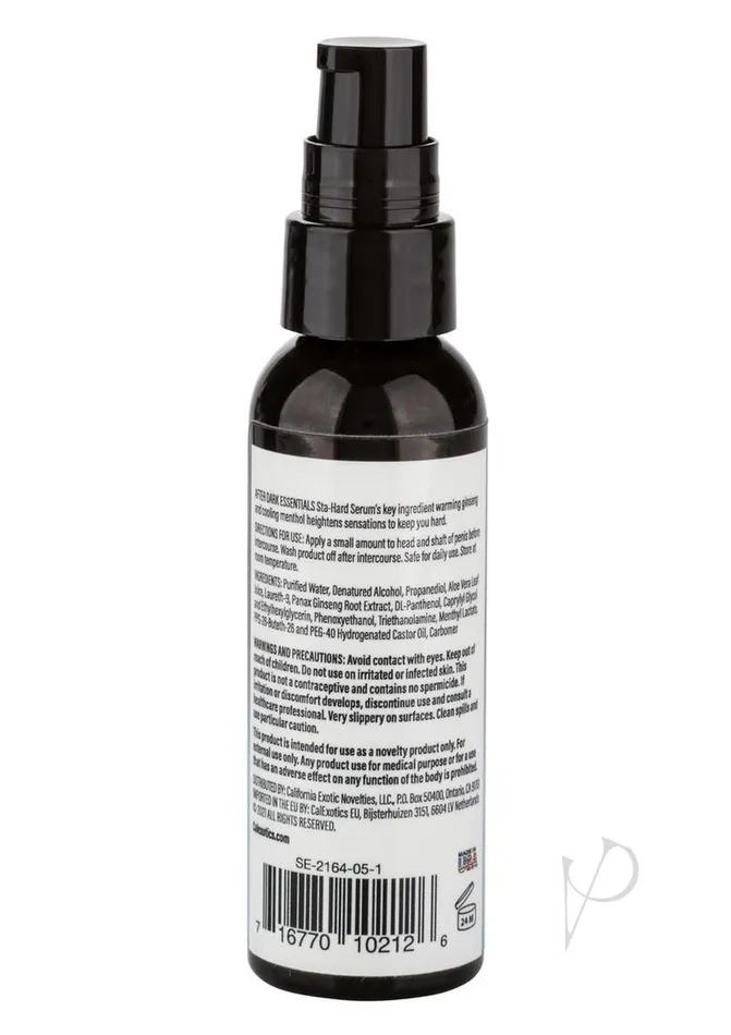 After Dark Essentials StaHard Cooling and Desesitizing Serum Water Based Lubricant 2oz After Dark Collection Dildos