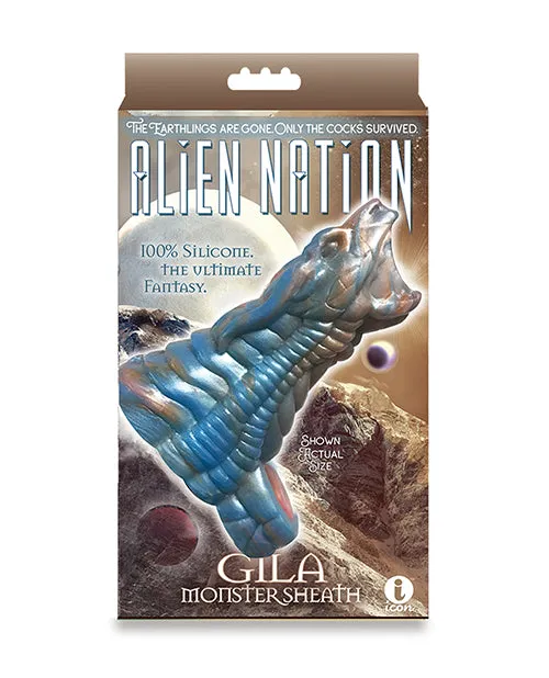 Alien Nation Gila Silicone Sheath BlueGold Alien Nation Dildos