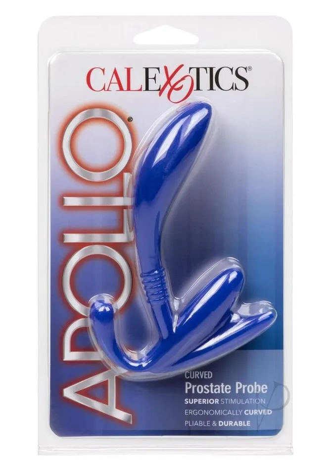 Anal Apollo Apollo Curved Prostate Stimulator Blue