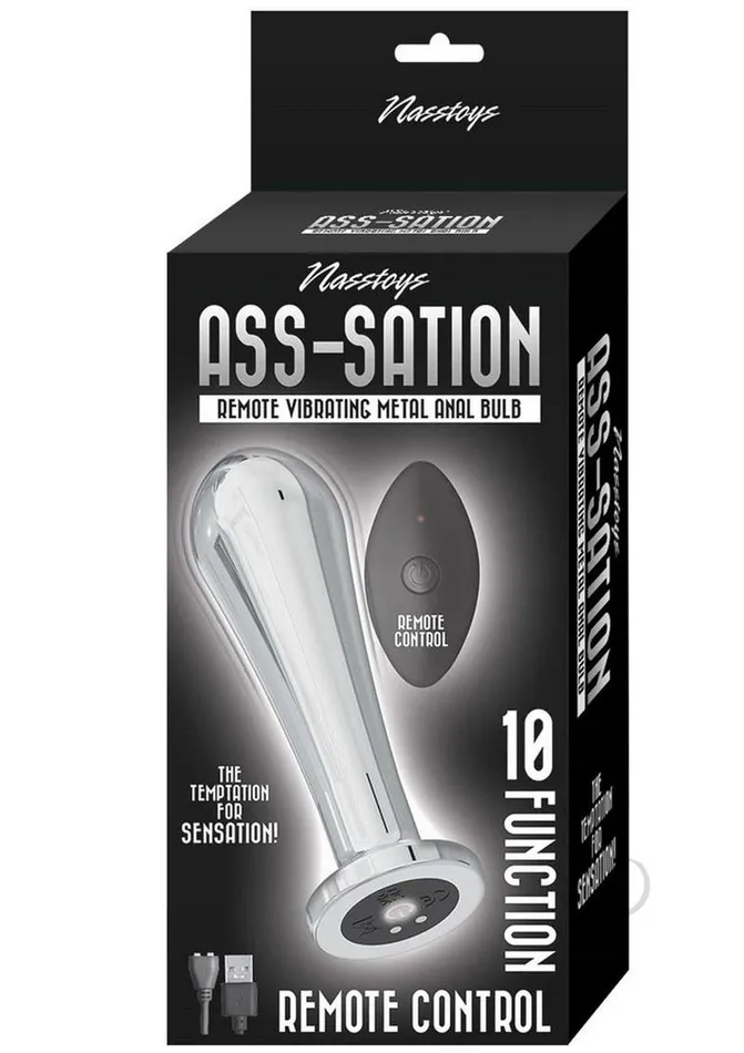 Anal AssSation Vibrating Metal Anal Bulb with Remote Control Silver Ass Sation Anal AssSation Vibrating Metal Anal Bulb with Remote Control Silver Ass Sation