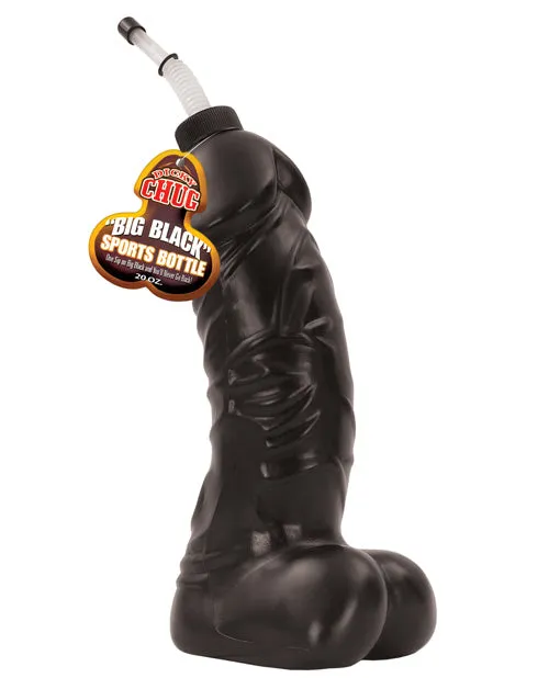 Anal Bachelorette Dicky Chug Big Black Sports Bottle 20 Ounce