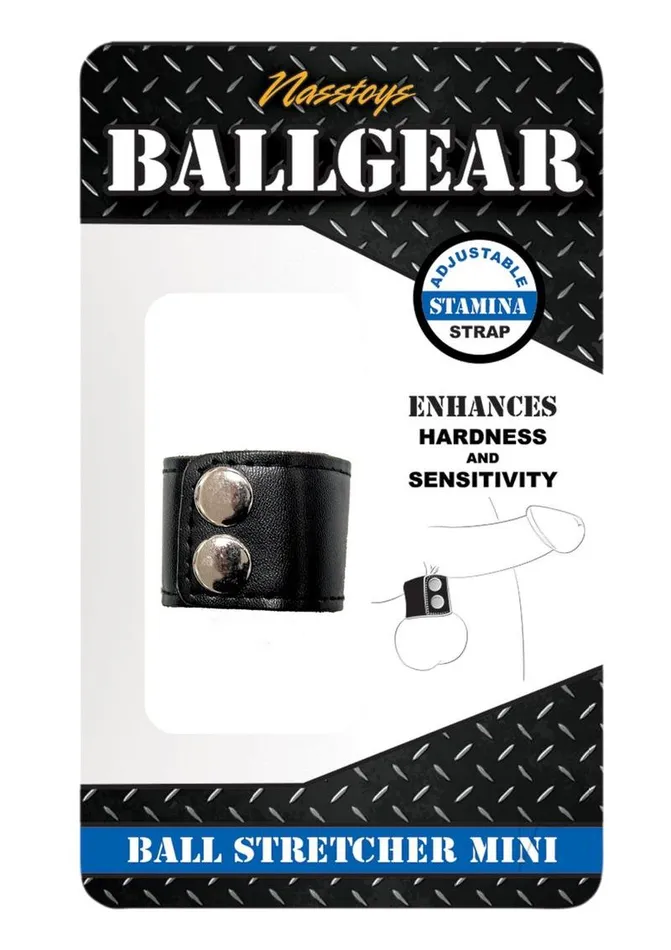 Anal Ballgear Iron Ball Stretcher Mini Black Ballgear