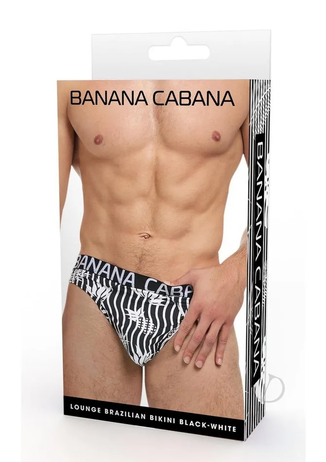 Anal Banana Cabana Banana Cabana Thong SmallMedium BlackWhite