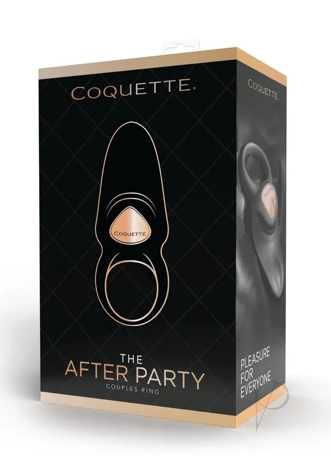 Anal Coquette Coquette The After Party Silicone Rechargeable Couples Ring BlackGold Anal Coquette Coquette The After Party Silicone Rechargeable Couples Ring BlackGold